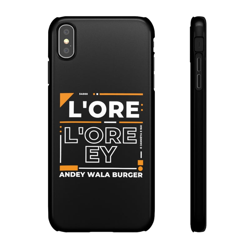 L'ore L'ore Ey Andey Wala Burger Jammeya E Nai Snap Cases iPhone or Samsung - Phone Case by GTA Desi Store