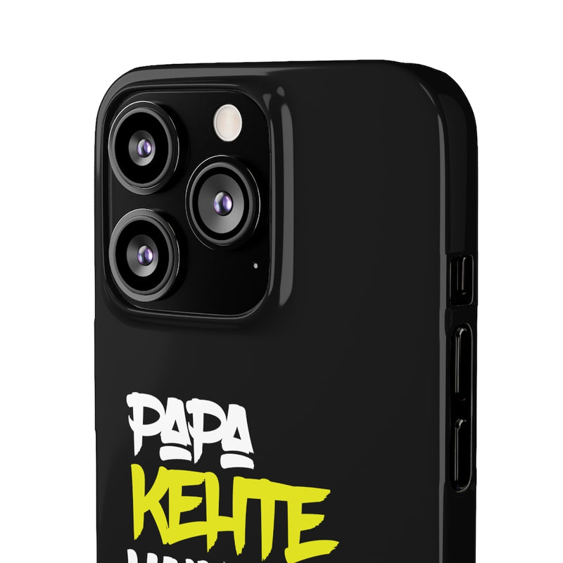 Papa Kehte Hain Bara Naam Karegi Snap Cases iPhone or Samsung - iPhone 13 Pro / Glossy - Phone Case by GTA Desi Store