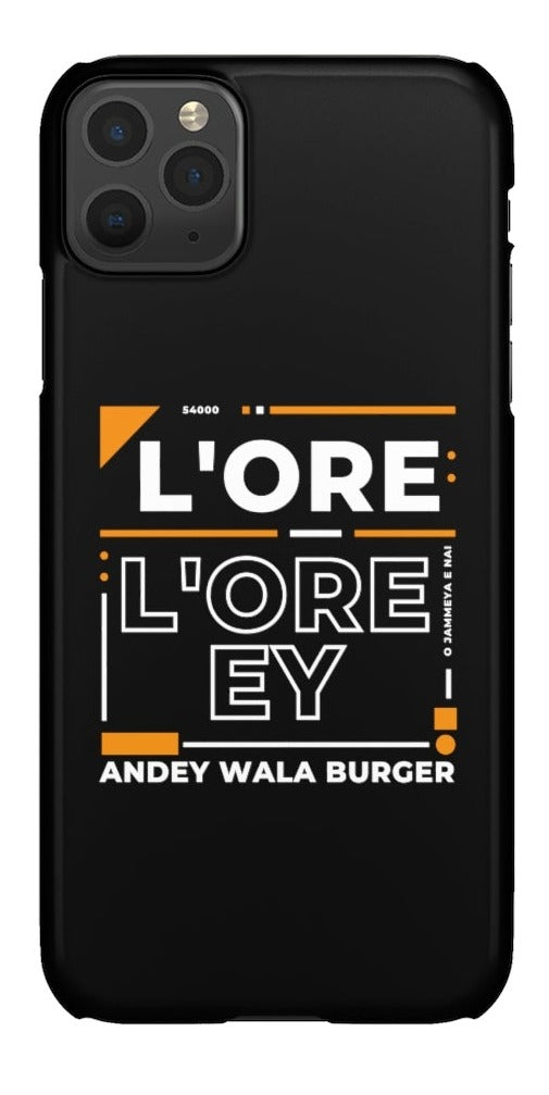 L'ore L'ore Ey Andey Wala Burger Jammeya E Nai Snap Cases iPhone or Samsung - Phone Case by GTA Desi Store