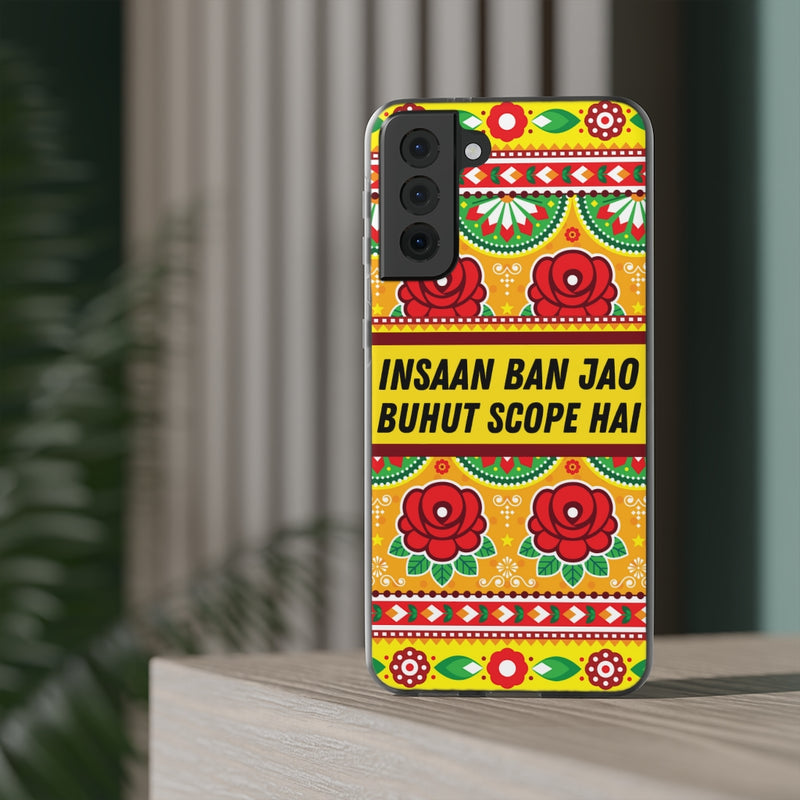 Insaan ban Jao Buhut Scope hai Flexi Cases - Phone Case by GTA Desi Store