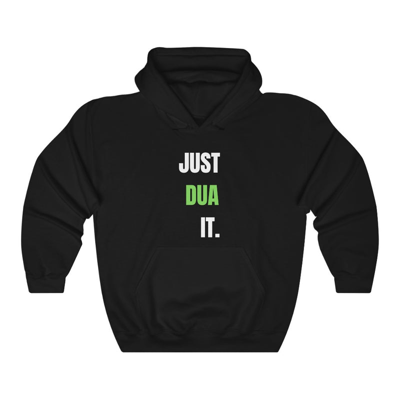 JUST DUA IT. Unisex Heavy Blend™ Hooded Sweatshirt - Black / L - Hoodie by GTA Desi Store