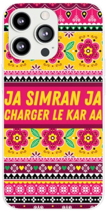 Ja Simran Ja Charger Le Kar Aa Flexi Cases - iPhone 13 Pro with gift packaging - Phone Case by GTA Desi Store