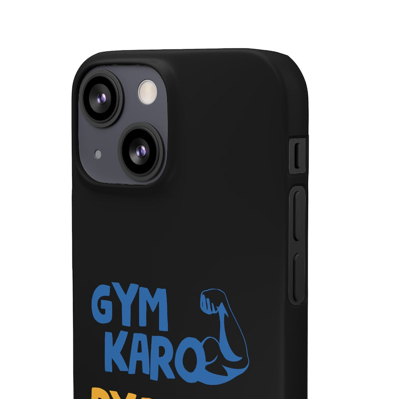 Gym Karo Pyar Nahin Snap Cases iPhone or Samsung - iPhone 13 Mini / Matte - Phone Case by GTA Desi Store