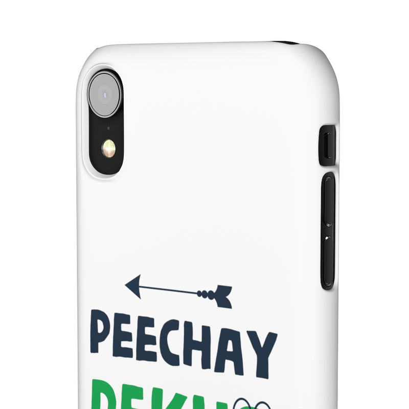 Peechay Dekho Peechay Snap Cases iPhone or Samsung - iPhone XR / Matte - Phone Case by GTA Desi Store