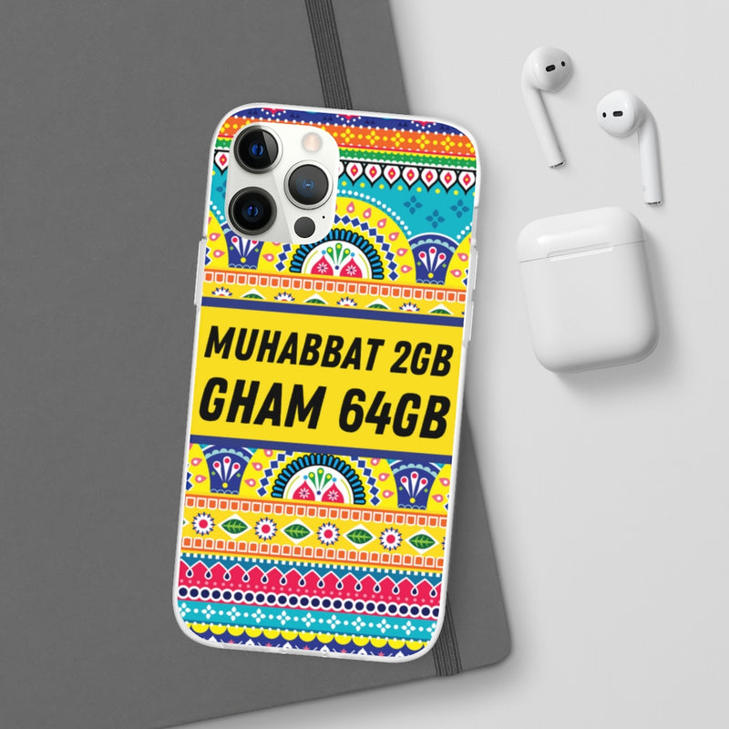 Muhabbat 2GB Gham 64GB Flexi Cases - Phone Case by GTA Desi Store