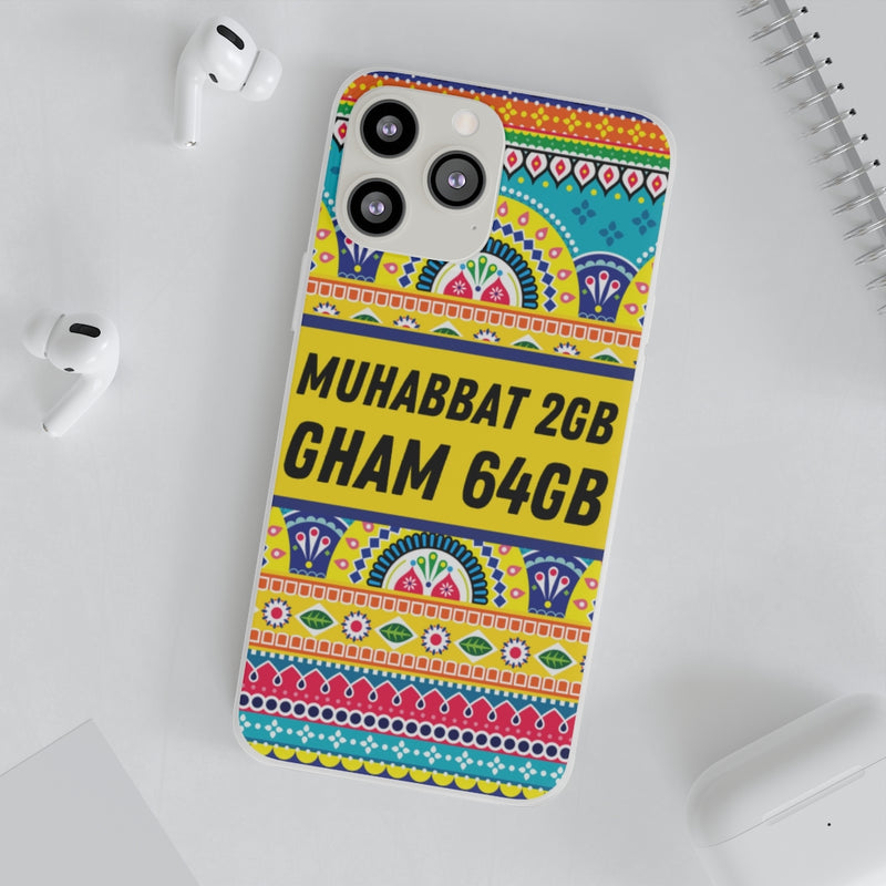 Muhabbat 2GB Gham 64GB Flexi Cases - Phone Case by GTA Desi Store