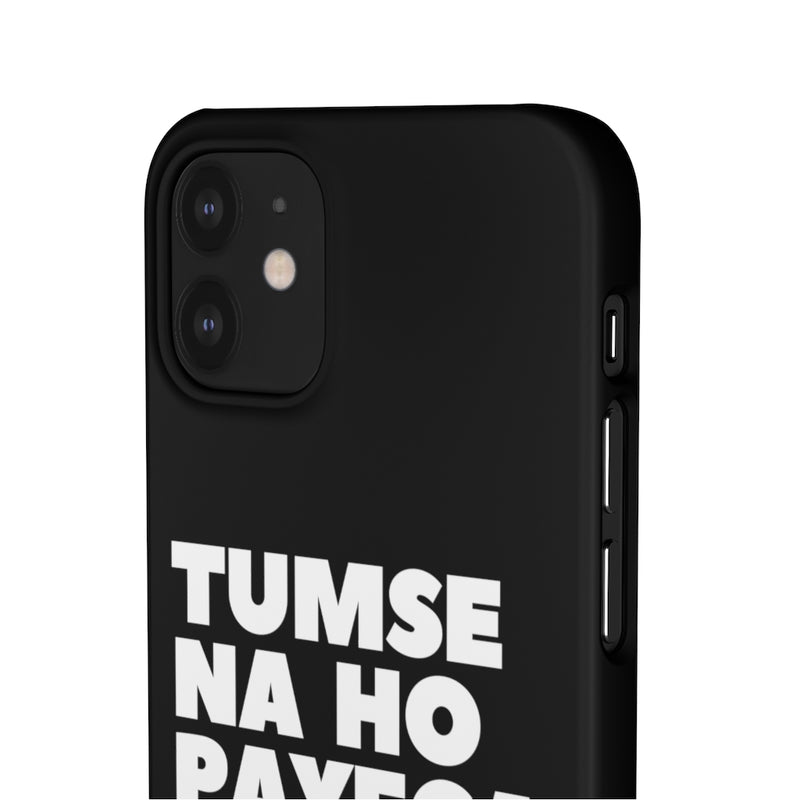 Tumse Na Ho Payega Snap Cases iPhone or Samsung - iPhone 12 Mini / Matte - Phone Case by GTA Desi Store