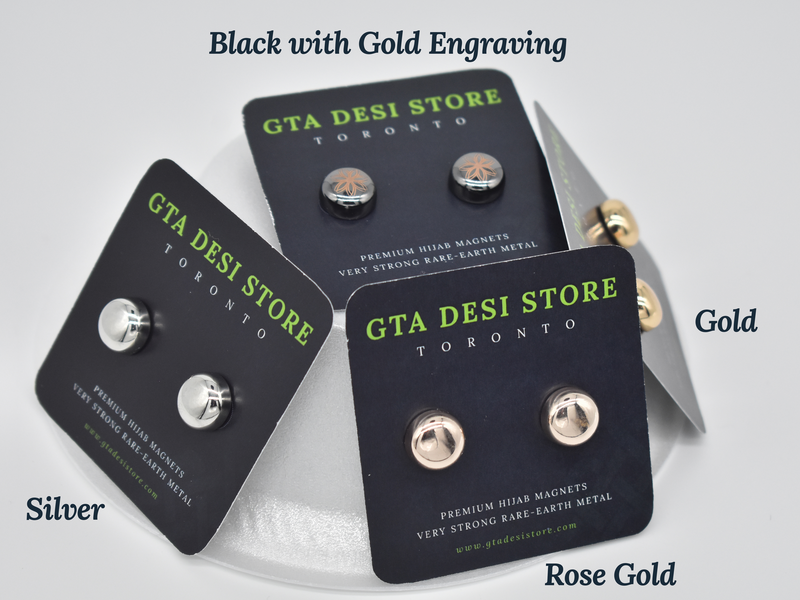Strong Magnetic Hijab Pins for Muslim Women Scarf - by GTA Desi Store