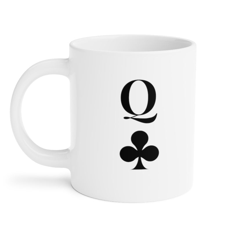 Queen of Clubs Ceramic Mugs (11oz\15oz\20oz) - Mug by GTA Desi Store