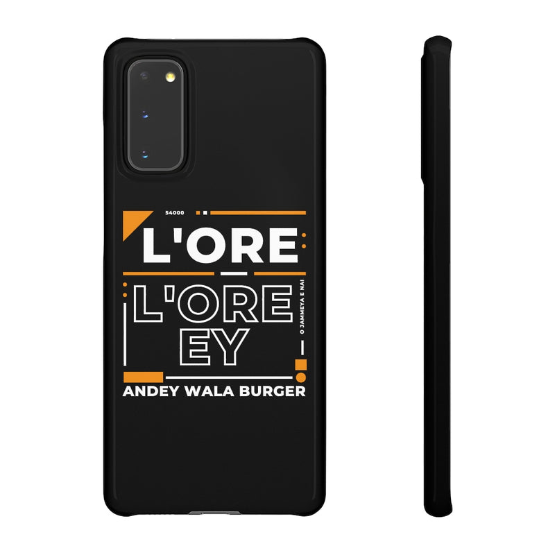 L'ore L'ore Ey Andey Wala Burger Jammeya E Nai Snap Cases iPhone or Samsung - Phone Case by GTA Desi Store