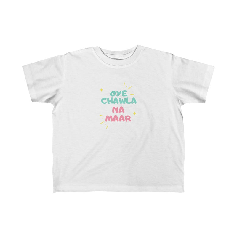 Oye Chawla Na Maar Kid's Fine Jersey Tee - White / 2T - Kids clothes by GTA Desi Store