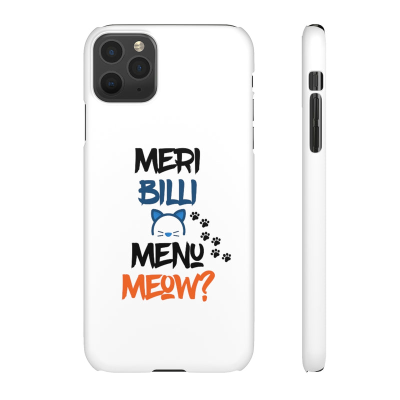 Meri Billi Menu Meow Snap Cases iPhone or Samsung - Phone Case by GTA Desi Store