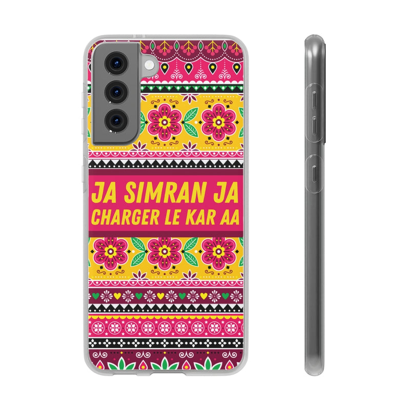 Ja Simran Ja Charger Le Kar Aa Flexi Cases - Samsung Galaxy S21 with gift packaging - Phone Case by GTA Desi Store