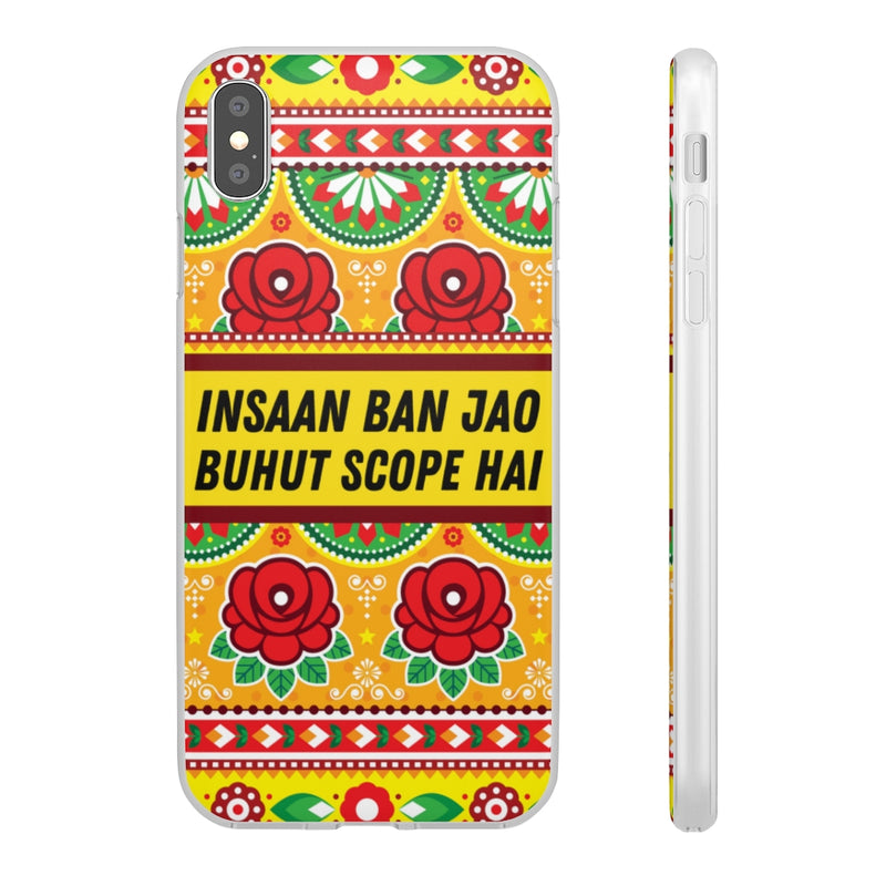 Insaan ban Jao Buhut Scope hai Flexi Cases - iPhone XS MAX with gift packaging - Phone Case by GTA Desi Store
