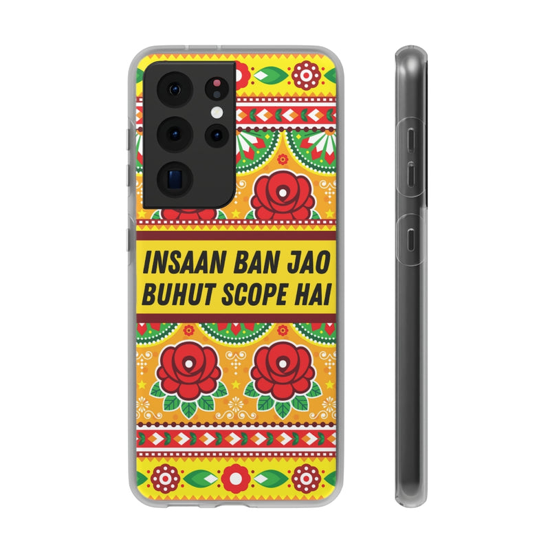 Insaan ban Jao Buhut Scope hai Flexi Cases - Samsung Galaxy S21 Ultra with gift packaging - Phone Case by GTA Desi Store
