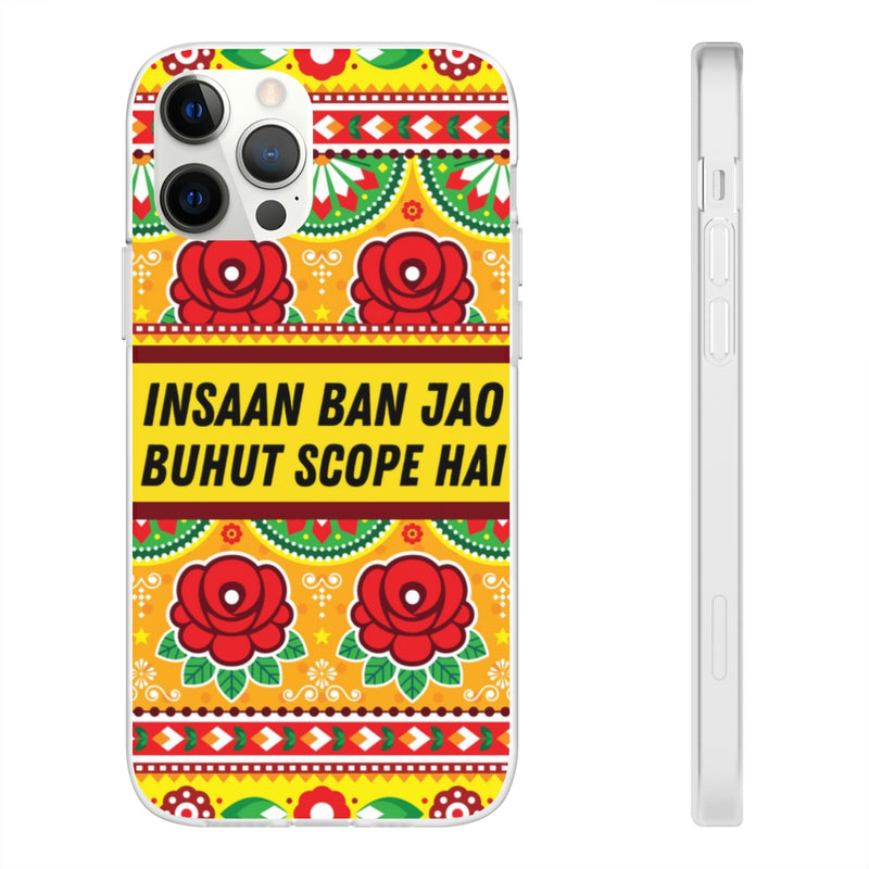 Insaan ban Jao Buhut Scope hai Flexi Cases - iPhone 12 Pro - Phone Case by GTA Desi Store