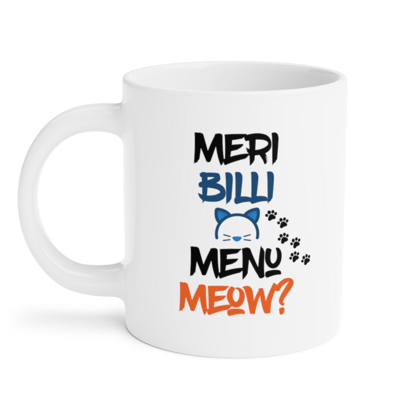 Meri Billi Menu Meow Ceramic Mugs (11oz\15oz\20oz) - Mug by GTA Desi Store