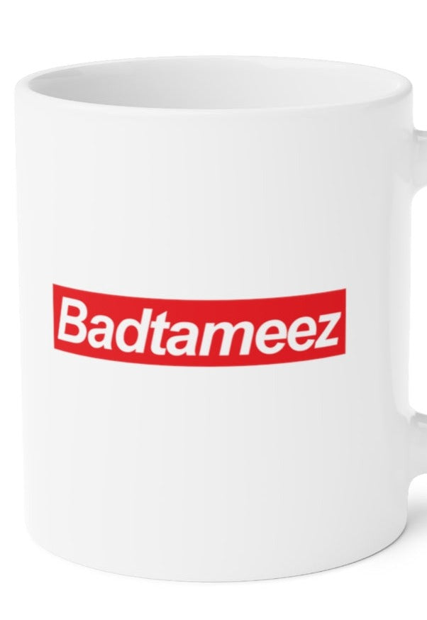 Badtameez Ceramic Mugs (11oz\15oz\20oz) - 20oz / White - Mug by GTA Desi Store