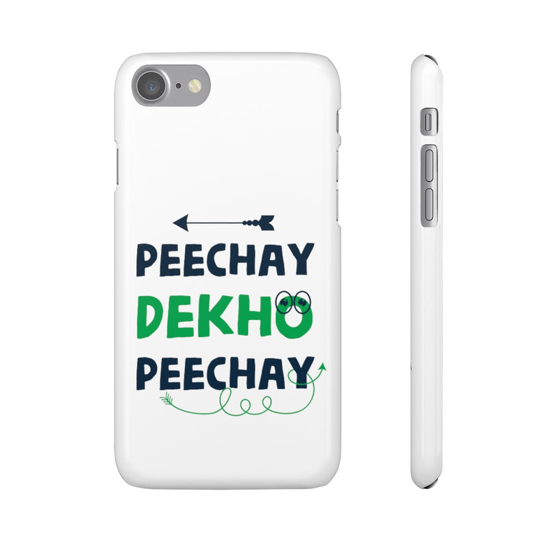 Peechay Dekho Peechay Snap Cases iPhone or Samsung - Phone Case by GTA Desi Store