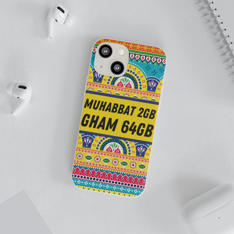 Muhabbat 2GB Gham 64GB Flexi Cases - Phone Case by GTA Desi Store