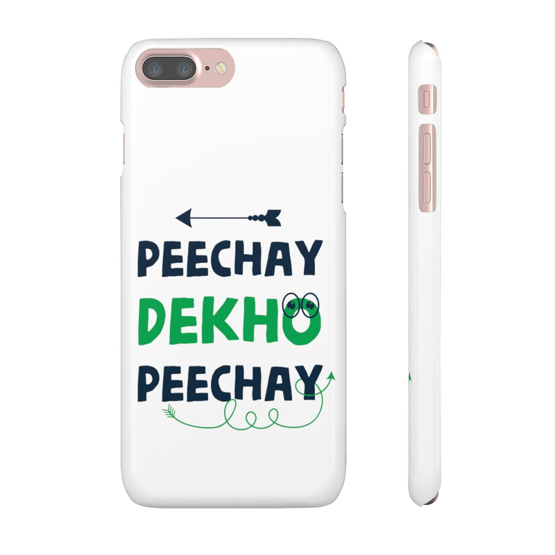 Peechay Dekho Peechay Snap Cases iPhone or Samsung - Phone Case by GTA Desi Store