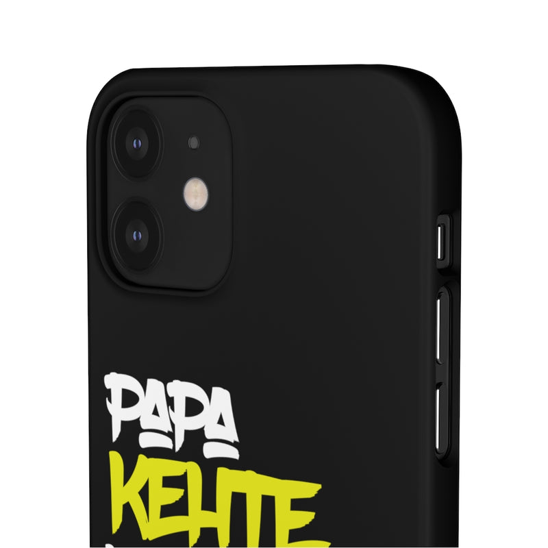 Papa Kehte Hain Bara Naam Karega Snap Cases iPhone or Samsung - iPhone 12 / Matte - Phone Case by GTA Desi Store