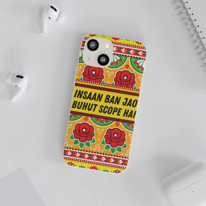 Insaan ban Jao Buhut Scope hai Flexi Cases - Phone Case by GTA Desi Store