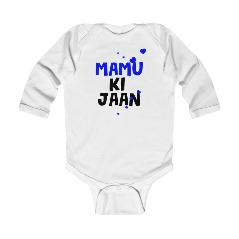 Mamu Infant Long Sleeve Bodysuit - White / NB (0-3M) - Kids clothes by GTA Desi Store