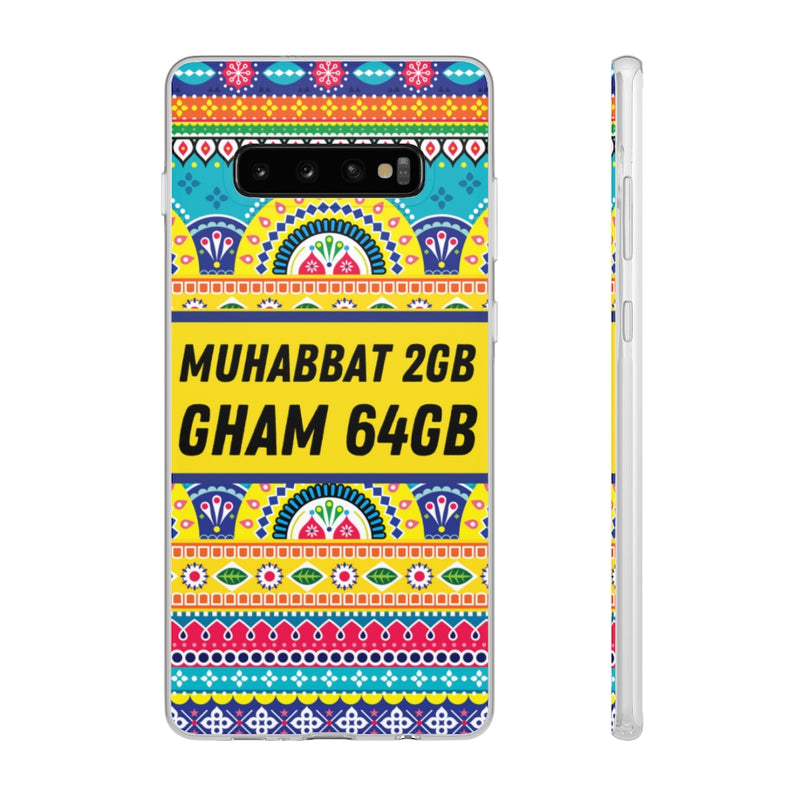 Muhabbat 2GB Gham 64GB Flexi Cases - Samsung Galaxy S10 Plus - Phone Case by GTA Desi Store