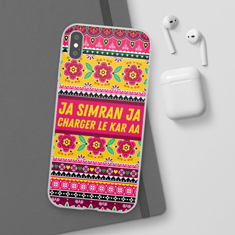 Ja Simran Ja Charger Le Kar Aa Flexi Cases - Phone Case by GTA Desi Store