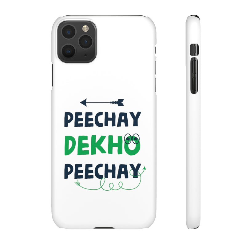 Peechay Dekho Peechay Snap Cases iPhone or Samsung - Phone Case by GTA Desi Store