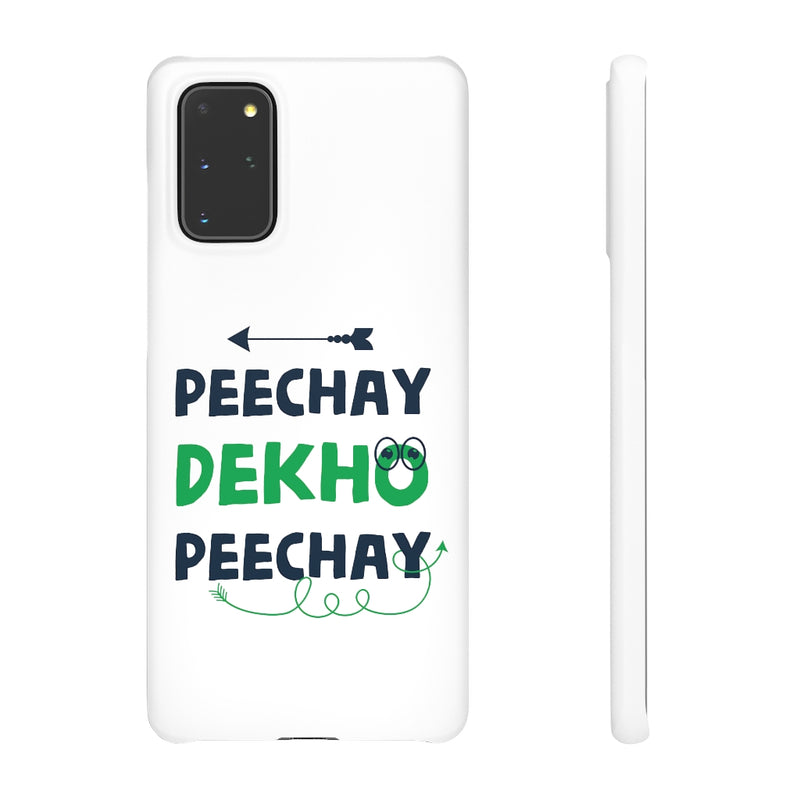 Peechay Dekho Peechay Snap Cases iPhone or Samsung - Phone Case by GTA Desi Store