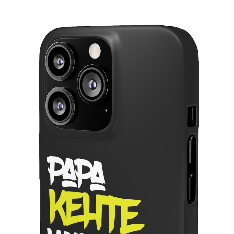 Papa Kehte Hain Bara Naam Karega Snap Cases iPhone or Samsung - iPhone 13 Pro / Matte - Phone Case by GTA Desi Store