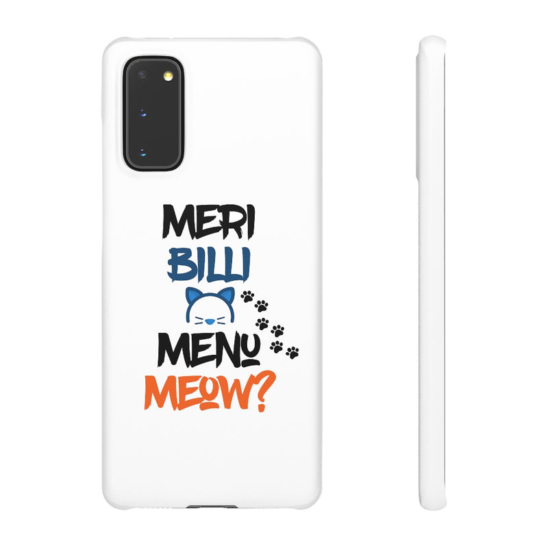 Meri Billi Menu Meow Snap Cases iPhone or Samsung - Phone Case by GTA Desi Store