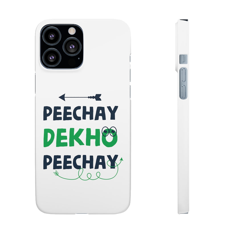 Peechay Dekho Peechay Snap Cases iPhone or Samsung - Phone Case by GTA Desi Store