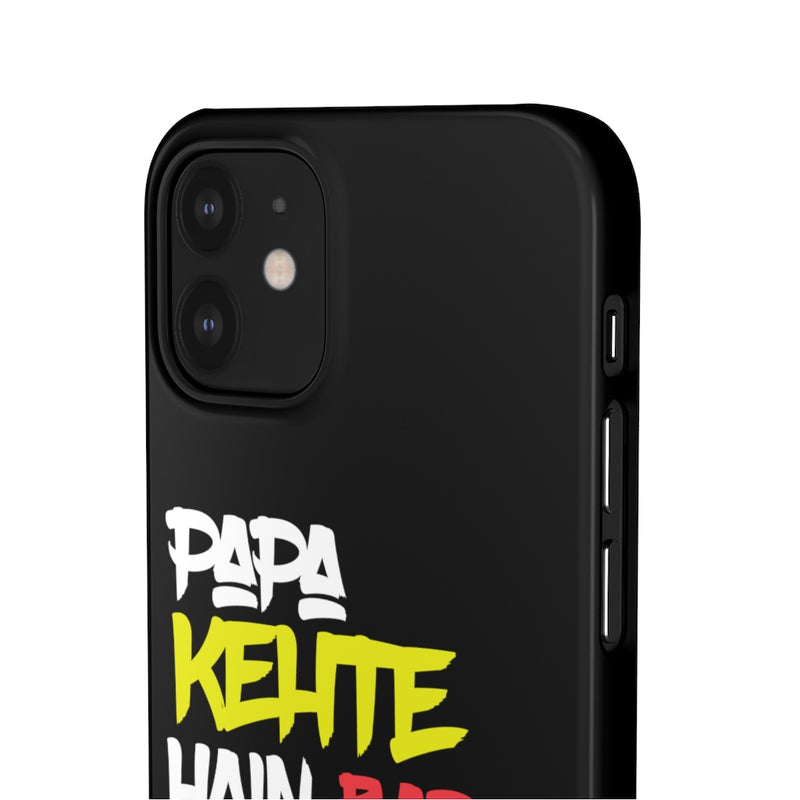 Papa Kehte Hain Bara Naam Karega Snap Cases iPhone or Samsung - iPhone 12 Mini / Glossy - Phone Case by GTA Desi Store