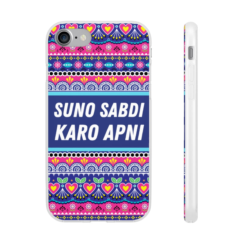 suno sabdi karo apni Flexi Cases - iPhone 7 - Phone Case by GTA Desi Store