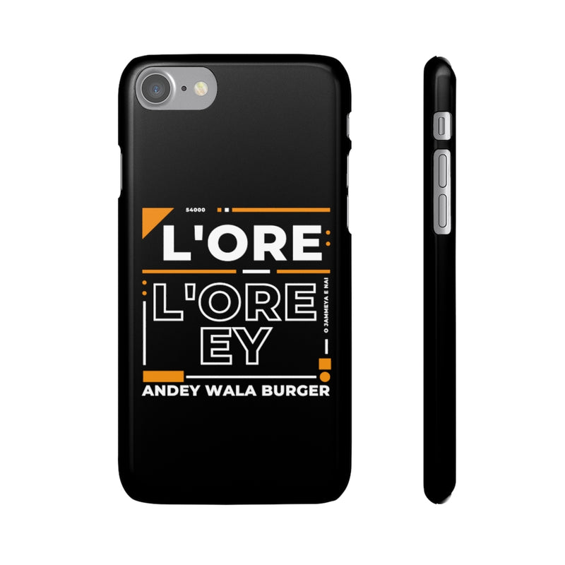 L'ore L'ore Ey Andey Wala Burger Jammeya E Nai Snap Cases iPhone or Samsung - Phone Case by GTA Desi Store