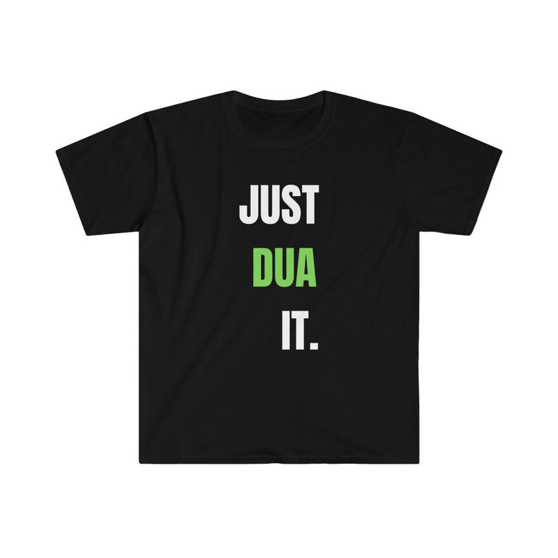 JUST DUA IT. Unisex Softstyle T-Shirt - Black / L - T-Shirt by GTA Desi Store