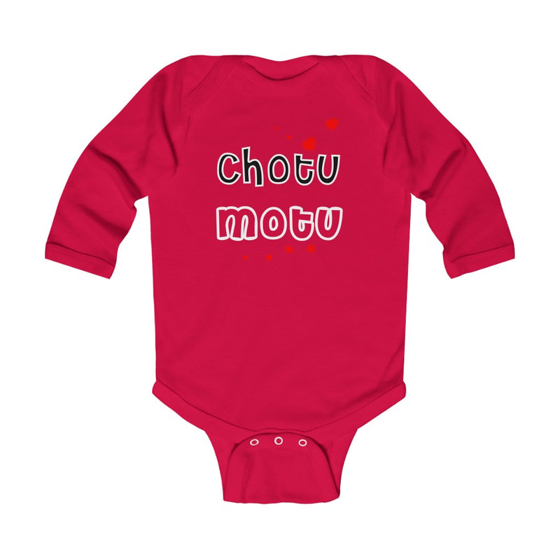 Chotu Motu Infant Long Sleeve Bodysuit - Red / NB - Kids clothes by GTA Desi Store