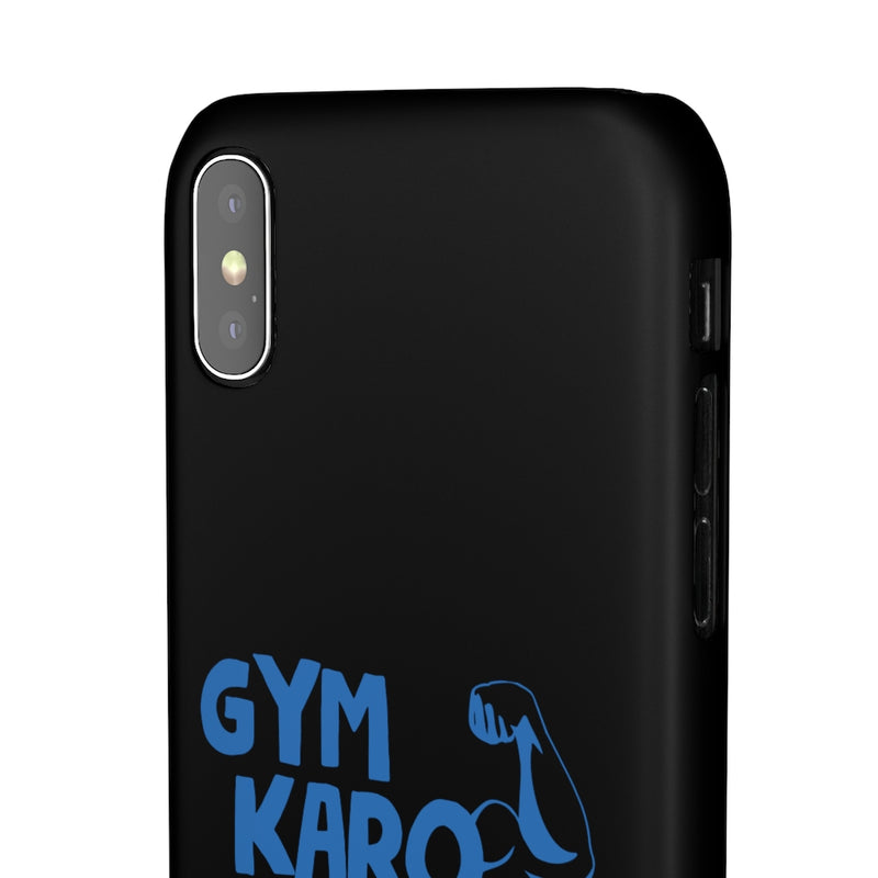 Gym Karo Pyar Nahin Snap Cases iPhone or Samsung - iPhone X / Matte - Phone Case by GTA Desi Store