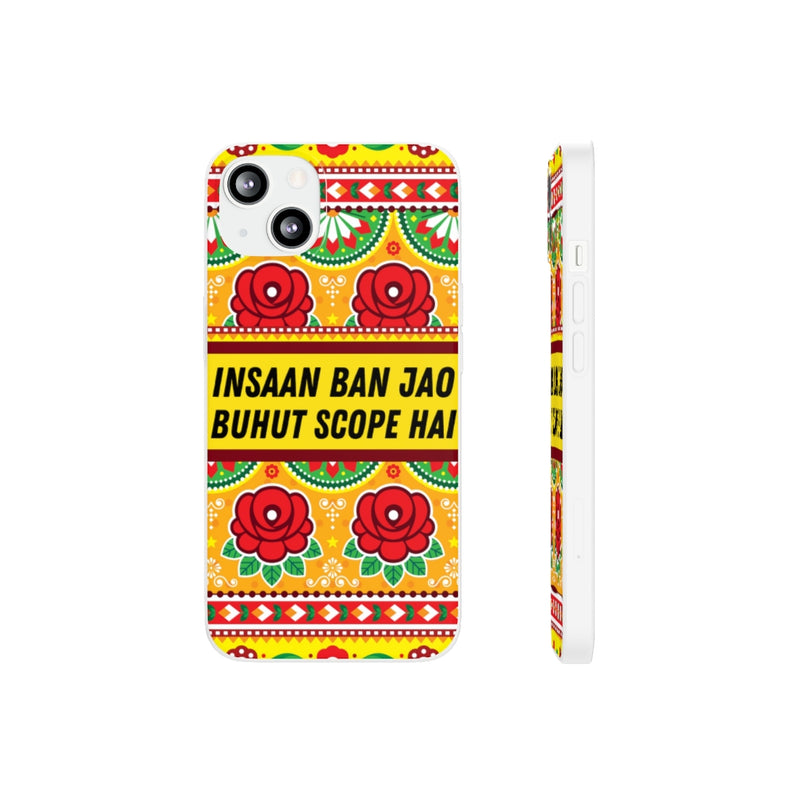 Insaan ban Jao Buhut Scope hai Flexi Cases - iPhone 13 with gift packaging - Phone Case by GTA Desi Store