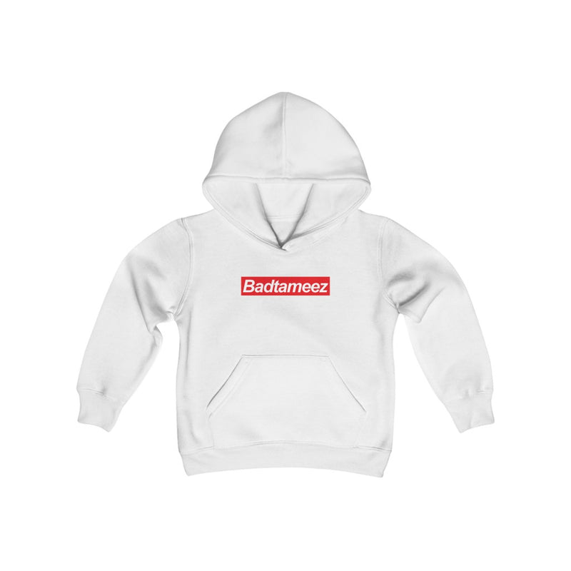 Badtameez Youth Heavy Blend Hooded Sweatshirt - White / XS - Kids clothes by GTA Desi Store