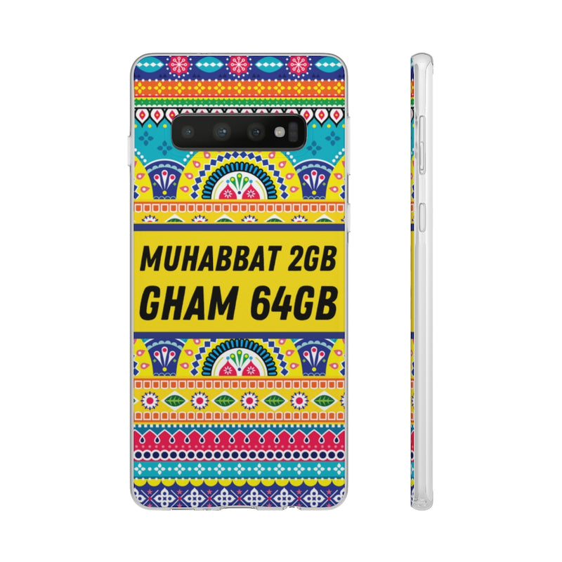 Muhabbat 2GB Gham 64GB Flexi Cases - Samsung Galaxy S10 - Phone Case by GTA Desi Store