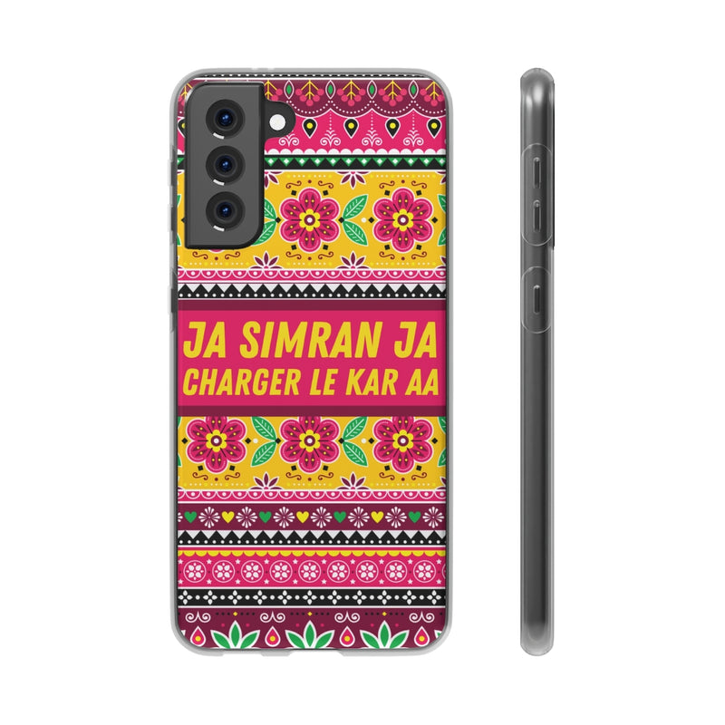 Ja Simran Ja Charger Le Kar Aa Flexi Cases - Samsung Galaxy S21 Plus with gift packaging - Phone Case by GTA Desi Store