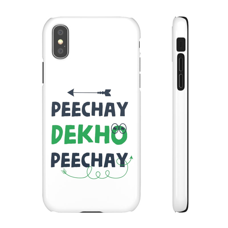 Peechay Dekho Peechay Snap Cases iPhone or Samsung - Phone Case by GTA Desi Store