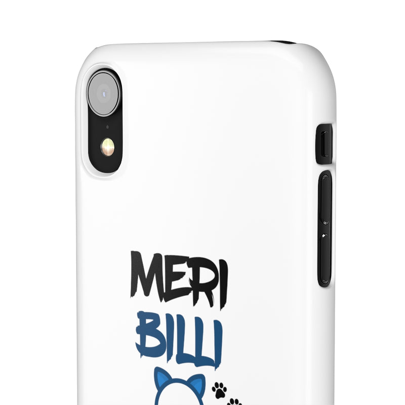 Meri Billi Menu Meow Snap Cases iPhone or Samsung - iPhone XR / Glossy - Phone Case by GTA Desi Store
