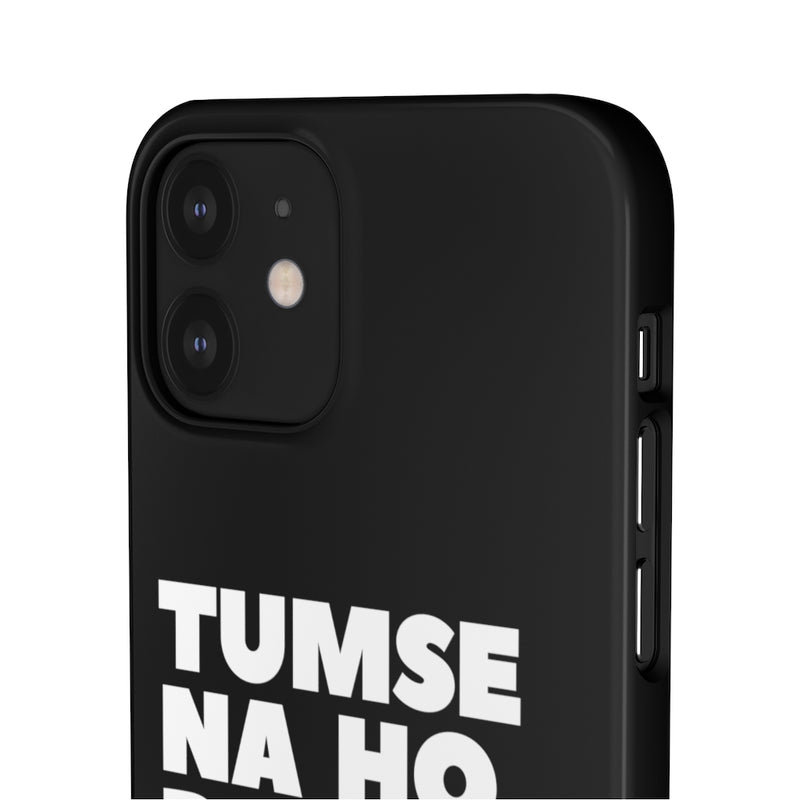 Tumse Na Ho Payega Snap Cases iPhone or Samsung - iPhone 12 / Glossy - Phone Case by GTA Desi Store