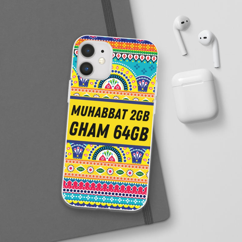 Muhabbat 2GB Gham 64GB Flexi Cases - Phone Case by GTA Desi Store