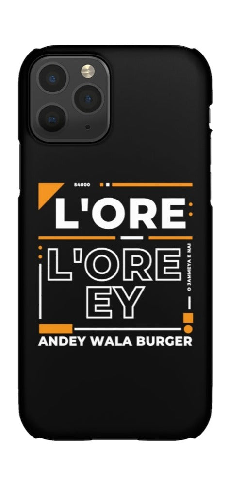 L'ore L'ore Ey Andey Wala Burger Jammeya E Nai Snap Cases iPhone or Samsung - Phone Case by GTA Desi Store